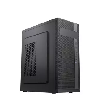 Carcasă VeinX ID02A Mid Tower, fără sursă de alimentare, 1x USB3.0, 2x USB2.0, neagră