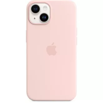 APPLE iPhone 14 carcasă din silicon cu MagSafe - Chalk Pink