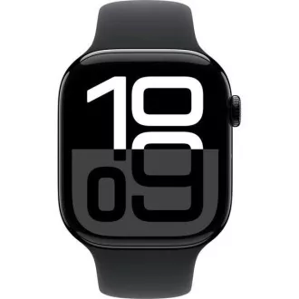 Carcasă din aluminiu negru jet Apple Watch Series 10 GPS 42 mm cu bandă sport neagră - S/M Carcasă din aluminiu negru jet Apple Watch Series 10 GPS 42 mm cu bandă sport neagră - S/M