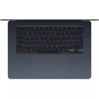 Apple MacBook Air 15'' cu cip M4, procesor cu 10 nuclee și GPU cu 10 nuclee, 24 GB, SSD de 512 GB - Miezul nopții