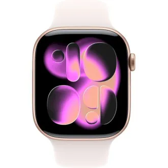 Carcasă Apple Watch Series 11 GPS + Cellular 42 mm din titan auriu cu curea sport roz deschis - S/M Carcasă Apple Watch Series 11 GPS + Cellular 42 mm din titan auriu cu curea sport roz deschis - S/M