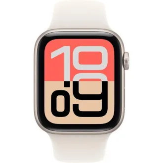 Carcasă din aluminiu Starlight pentru Apple Watch SE 3 GPS, 44 mm, cu curea sport Starlight - S/M Carcasă din aluminiu Starlight pentru Apple Watch SE 3 GPS, 44 mm, cu curea sport Starlight - S/M