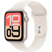 Carcasă din aluminiu Starlight de 40 mm pentru Apple Watch SE 3 GPS + Cellular cu curea sport Starlight - S/M