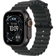 Carcasă neagră din titan pentru Apple Watch Ultra 3 GPS + Cellular, 49 mm, cu curea neagră Ocean