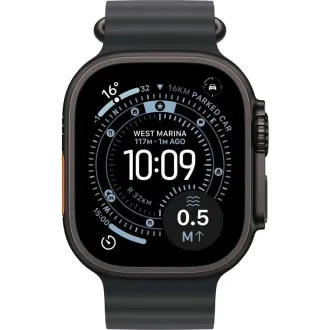 Carcasă neagră din titan pentru Apple Watch Ultra 3 GPS + Cellular, 49 mm, cu curea neagră Ocean Carcasă neagră din titan pentru Apple Watch Ultra 3 GPS + Cellular, 49 mm, cu curea neagră Ocean