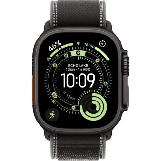 Carcasă Apple Watch Ultra 3 GPS + Cellular 49 mm din titan negru cu buclă Trail Loop neagră/cărbune - M/L Carcasă Apple Watch Ultra 3 GPS + Cellular 49 mm din titan negru cu buclă Trail Loop neagră/cărbune - M/L