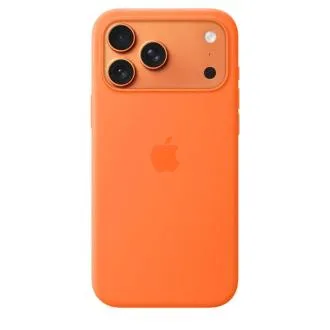 Husă din silicon Apple pentru iPhone 17 Pro Max cu MagSafe - Portocalie