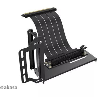 AKASA RISER BLACK PRO, Suport vertical GPU + cablu Premium PCIe 3.0 Riser AKASA RISER BLACK PRO, Suport vertical GPU + cablu Premium PCIe 3.0 Riser