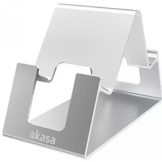 Stand AKASA Aries Pico, suport din aluminiu pentru telefon mobil si tableta, argintiu Stand AKASA Aries Pico, suport din aluminiu pentru telefon mobil si tableta, argintiu
