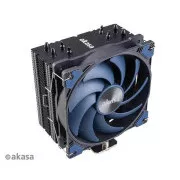 Cooler CPU AKASA Alucia H4, Heatpipes, aripioare negre