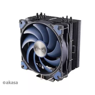 Cooler CPU AKASA Alucia H4, Heatpipes, aripioare negre