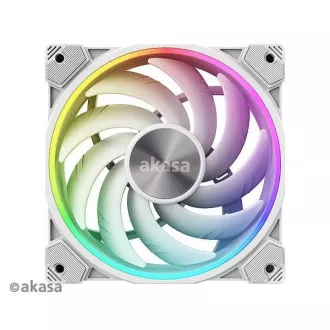 Ventilator AKASA SOHO AR, ventilator ARGB PWM de 12 cm, 120x120x25mm, alb Ventilator AKASA SOHO AR, ventilator ARGB PWM de 12 cm, 120x120x25mm, alb