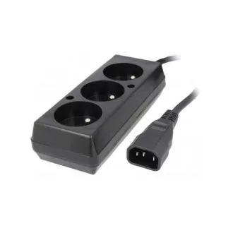Prelungitor 3x230V pentru UPS (IEC320-C14), 30cm