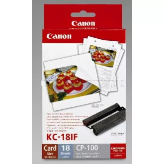 Canon KC18IF 54x86 18pcs autocolant pentru imprimantă termică de sublimare