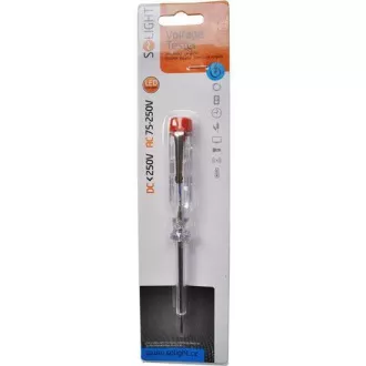 Tester de lumină 201, diametru 3mm x 140mm, contact de tensiune AC: 70 - 250V