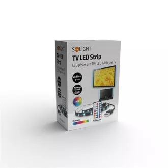 Solight LED RGB Strip pentru TV, 2x 50cm, USB, comutator, telecomandă
