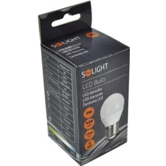 Bec cu LED Solight, miniglob, 6W, E27, 3000K, 510lm