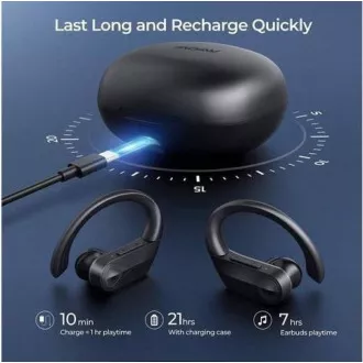 MPOW Flame Solo - căști bluetooth sport, negru