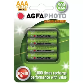 AgfaPhoto baterii reîncărcabile NiMH AAA, 900mAh, blister 4pcs AgfaPhoto baterii reîncărcabile NiMH AAA, 900mAh, blister 4pcs
