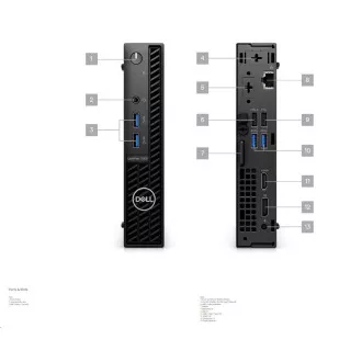 PC DELL OptiPlex Micro 7010 MFF/TPM/i5-13500T/16GB/512GB SSD/90W Type-C/WLAN/vPro/Kb/Mouse/W11 Pro/3Y PS NBD