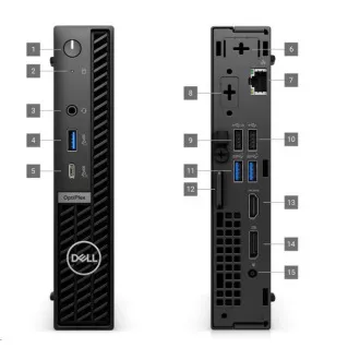 PC DELL OptiPlex Micro 7020 MFF/TPM/i3 14100T/8GB/512GB SSD/65W/WLAN/Kb/Mouse/W11 Pro/3Y PS NBD