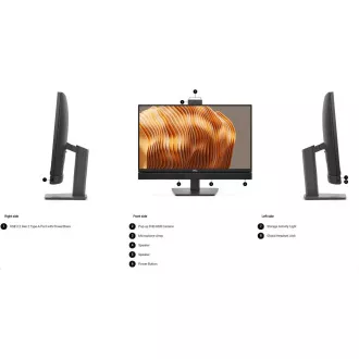 DELL PC AiO Pro 24 All-in-One QC24251/TPM/U5-235T/16GB/512SSD/Netactil/Integrat/130W/WLAN/Kb&Mse/W11 Pro/3Y PS NBD