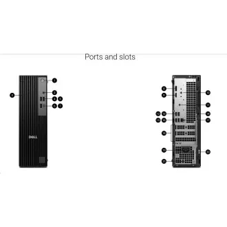 DELL PC Pro Slim QCS1255/180W/TPM/AMD Ryzen 3 8300G/8GB/512GB SSD/Integrat/WLAN/Kb/Mouse/W11 Pro/3Y PS NBD