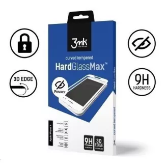 Sticlă temperată 3mk HardGlass MAX Privacy pentru Apple iPhone 11 Pro Max, negru