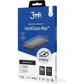 Sticlă călită 3mk HardGlass MAX Privacy pentru Apple iPhone 11 Pro, negru Sticlă călită 3mk HardGlass MAX Privacy pentru Apple iPhone 11 Pro, negru