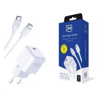 Incarcator de retea 3mk Hyper Charger PD 25W + cablu USB-C