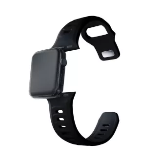 Curea de ceas 3mk pentru Apple 38/40/41 mm, neagră