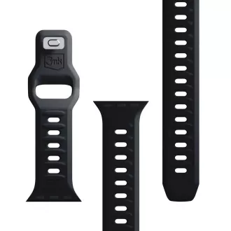 Curea de ceas 3mk pentru Apple 38/40/41 mm, neagră