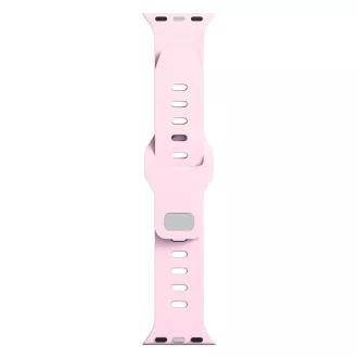 Curea de ceas 3mk pentru Apple 38/40/41 mm, roz pudrat