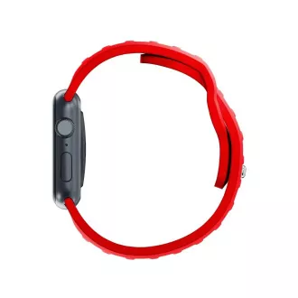 Curea de ceas 3mk pentru Apple 38/40/41 mm, roșie