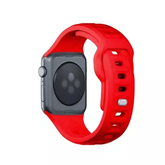 Curea de ceas 3mk pentru Apple 38/40/41 mm, roșie