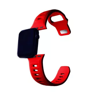Curea de ceas 3mk pentru Apple 38/40/41 mm, roșie