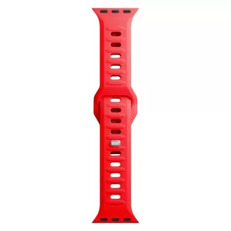 Curea de ceas 3mk pentru Apple 38/40/41 mm, roșie