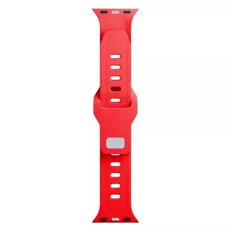 Curea de ceas 3mk pentru Apple 38/40/41 mm, roșie