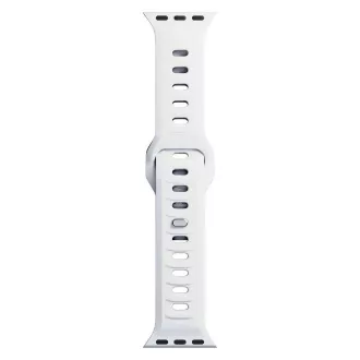 Curea de ceas 3mk pentru Apple 38/40/41 mm, albă