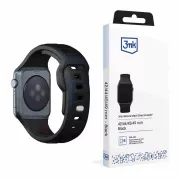 Curea de ceas 3mk pentru Apple 42/44/45/49 mm, neagră