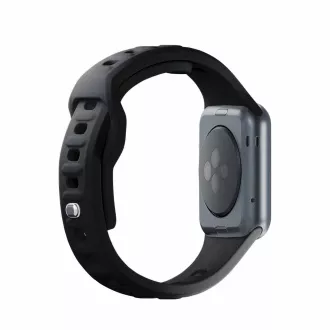 Curea de ceas 3mk pentru Apple 42/44/45/49 mm, neagră