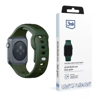 Curea de ceas 3mk pentru Apple 42/44/45/49 mm, verde închis