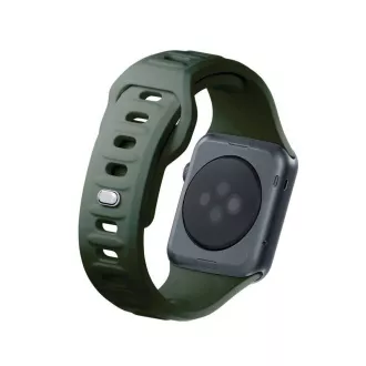 Curea de ceas 3mk pentru Apple 42/44/45/49 mm, verde închis