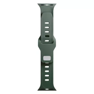 Curea de ceas 3mk pentru Apple 42/44/45/49 mm, verde închis