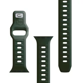 Curea de ceas 3mk pentru Apple 42/44/45/49 mm, verde închis