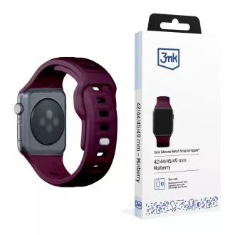 Curea de ceas 3mk pentru Apple 42/44/45/49 mm Mulberry