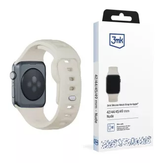 Curea de ceas 3mk pentru Apple 42/44/45/49 mm, culoare nud