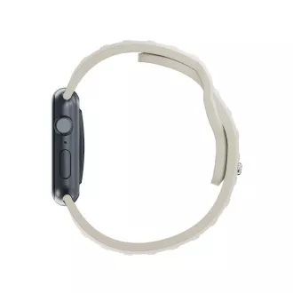 Curea de ceas 3mk pentru Apple 42/44/45/49 mm, culoare nud