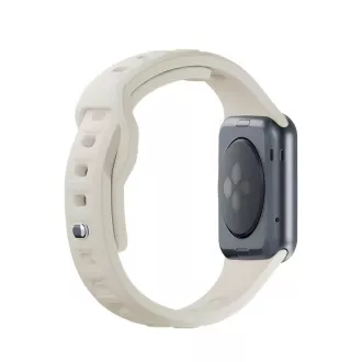 Curea de ceas 3mk pentru Apple 42/44/45/49 mm, culoare nud