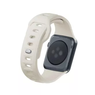 Curea de ceas 3mk pentru Apple 42/44/45/49 mm, culoare nud